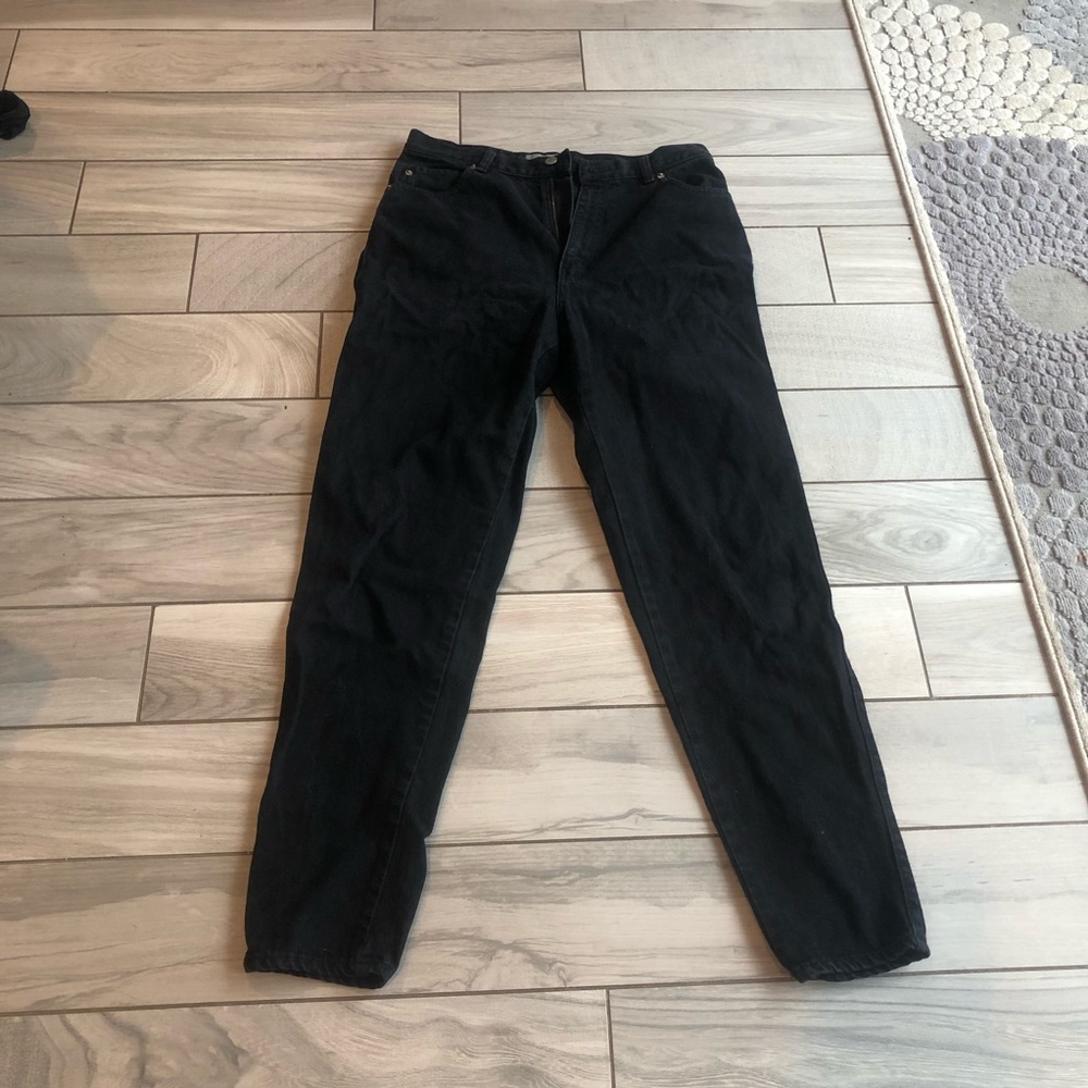 Vintage bonjour black jeans size 14